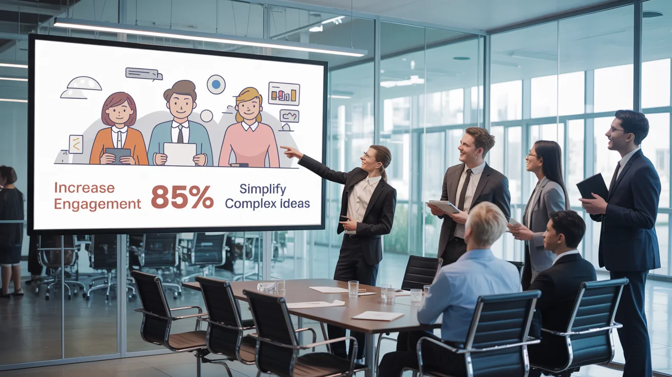 People using an explainer video to explain complex business concepts